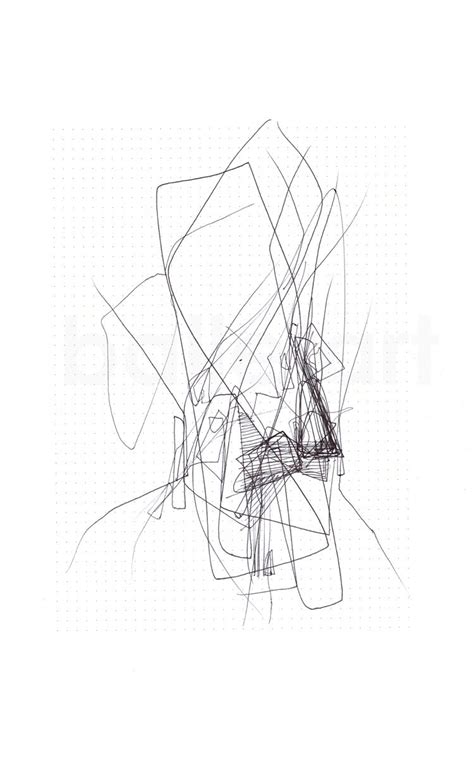 Architectural drawing abstract art floor plan concept art