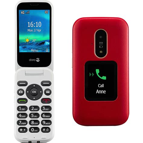 BNIB Doro 6880 4G/LTE Red 128MB ROM Single-SIM Factory Unlocked GSM Phone | eBay