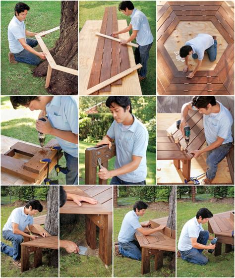 How To Build A Bench Around The Tree In Your Yard