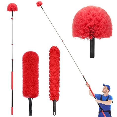 20 Foot High Reach Dusting Kit with 5-12 Foot Extension Pole // High Ceiling Duster with ...