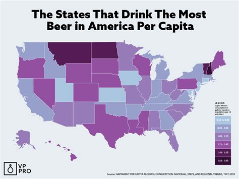 The States That Drink the Most Beer in America [Map] | VinePair