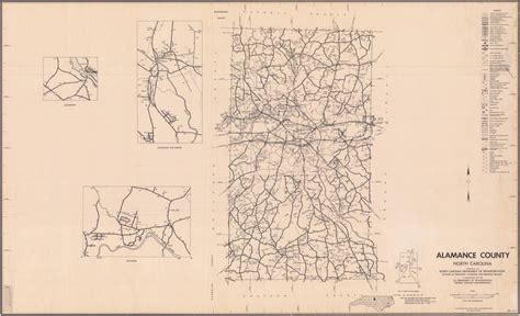 1980 Road Map of Alamance County, North Carolina