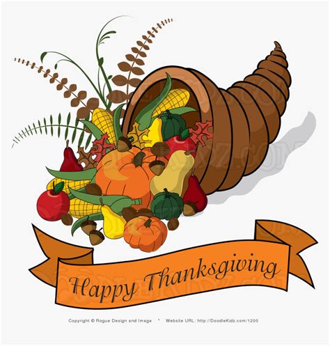 Cornucopia Thanksgiving Clip Art Pictures Happy Transparent - Happy Thanksgiving Cornucopia Clip ...