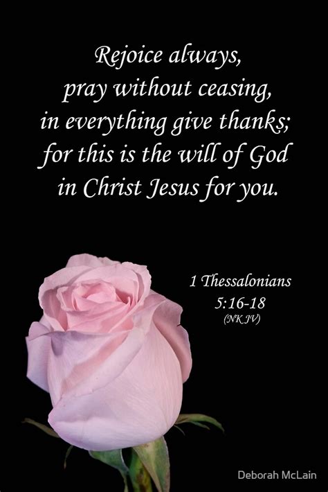 "1 Thessalonians 5:16-8" by Deborah McLain | Redbubble