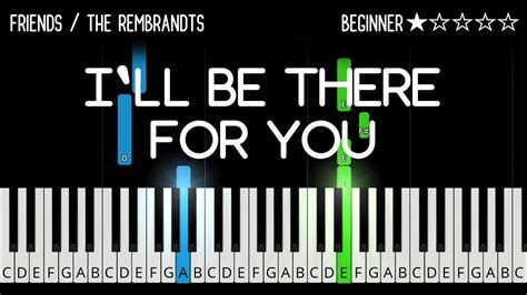 Friends Theme - I'll Be There For You - EASY Piano Tutorial - YouTube