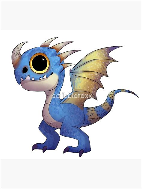 "Stormfly the Deadly Nadder" Art Print for Sale by scribblefoxx | Redbubble