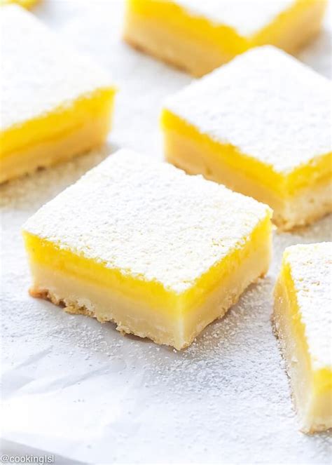 Classic Easy Lemon Bars With Shortbread Crust Recipe - Cooking LSL