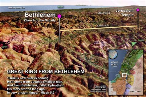 Map Bethlehem Micah 5 - Casual English Bible