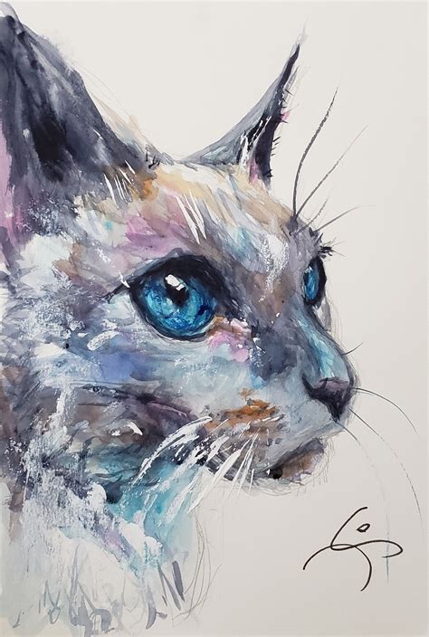 Cat's Eyes, Me, Watercolor and Acrylic, 2019 : r/Art