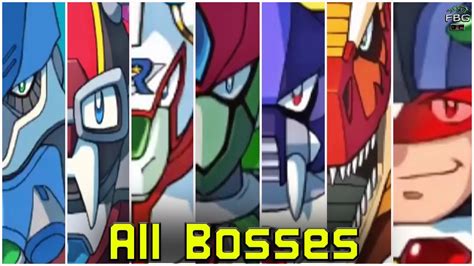 Mega Man X5 - All Bosses - YouTube