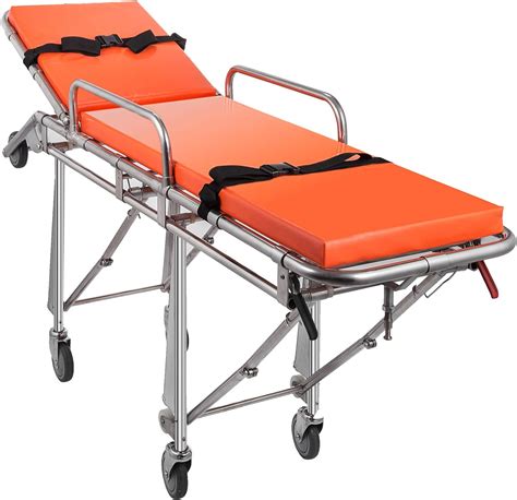 Amazon.com: Happybuy Lightweight Emergency Ambulance Stretcher Alloy Emergency Medical Hospital ...