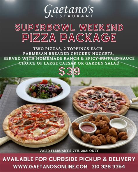 Superbowl Package Special 2021 Flyer - Discover Torrance