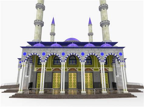 Umar Bin Khattab Mosque Model - TurboSquid 1970953