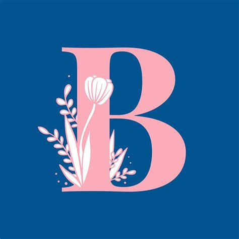 Letter B Floral Alphabet Images | Free Photos, PNG Stickers, Wallpapers & Backgrounds - rawpixel