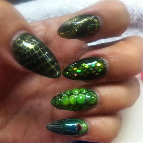 These dragon scale nails are totally helping us channel our inner ...