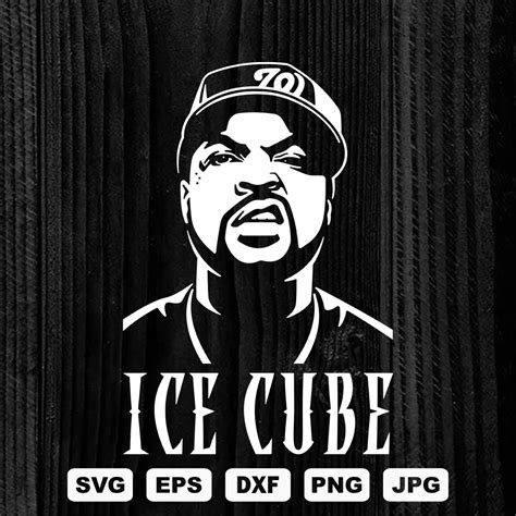 Ice Cube SVG Cutting Files, Rapper Digital Clip Art, Hip hop - Inspire ...