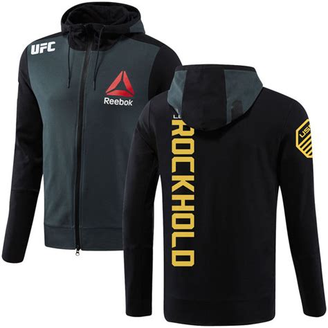 Luke Rockhold UFC Reebok Champion Walkout Jersey and Hoodie | FighterXFashion.com