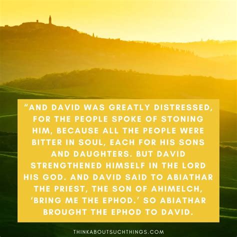 How David Encouraged Himself In The Lord And How You Can Too! | Think ...