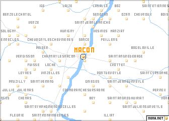 Mâcon (France) map - nona.net