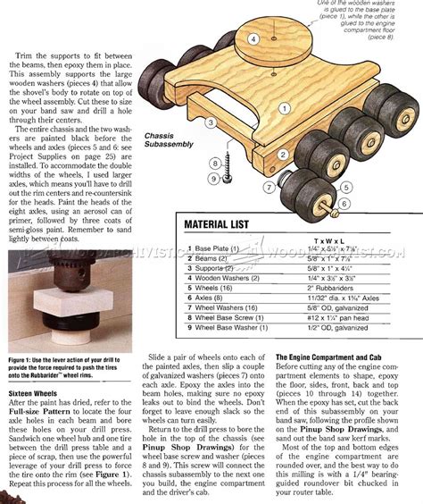 Wooden Toy Digger Plans • WoodArchivist