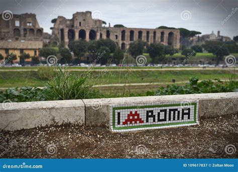 Circus Maximus in Rome with Palatino Hill. Stock Image - Image of ...