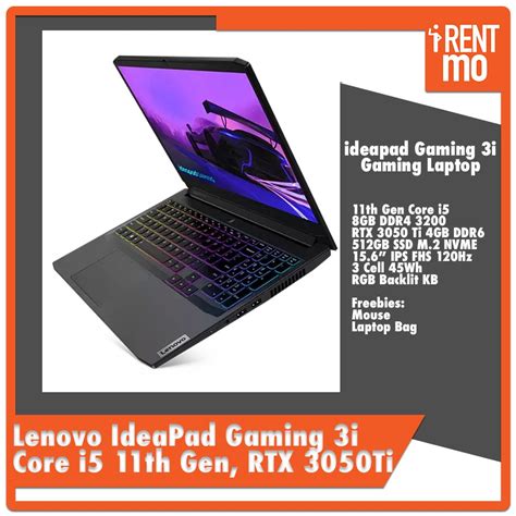 Lenovo IdeaPad Gaming 3i - i5 11th Gen | RTX 3050Ti - Buy, Rent, Pay in Installments