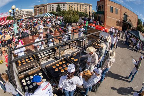 Free pancake breakfast at Cheyenne Frontier Days in downtown Cheyenne ...