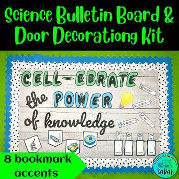 Biology Life Science Cells Bulletin Board, Bookmarkers, and Door Decorating Kit