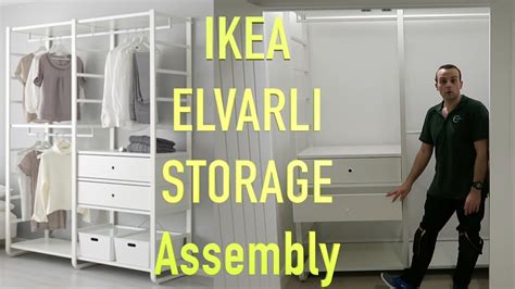 IKEA ELVARLI WARDROBE storage Assembly - YouTube