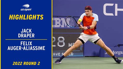 Jack Draper vs. Felix Auger-Aliassime Highlights | 2022 US Open Round 2 - Win Big Sports