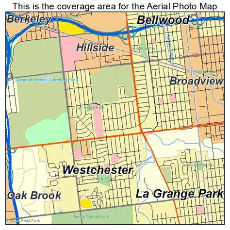 Aerial Photography Map of Westchester, IL Illinois