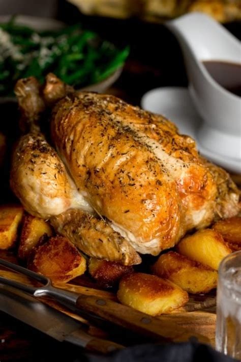 Easy Roast Chicken with Rich Gravy - Nicky's Kitchen Sanctuary