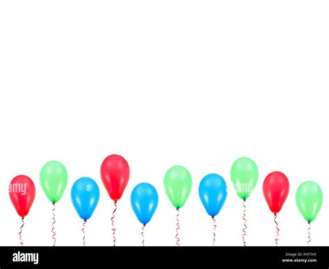 Balloons isolated against a white background Stock Photo - Alamy