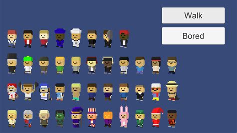 41 Animated Pixel Characters