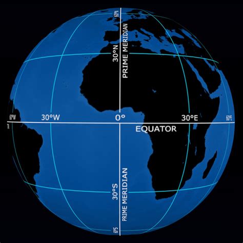 Longitude And Latitude Map With Degrees
