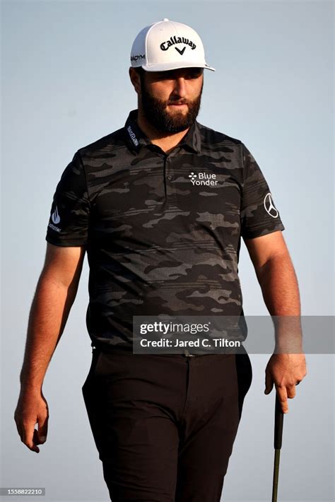 Jon Rahm of Spain looks on from the 17th green on Day One of The... News Photo - Getty Images