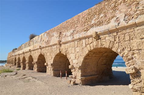 The high level aqueduct of Caesarea built by Herod (37BC t… | Flickr