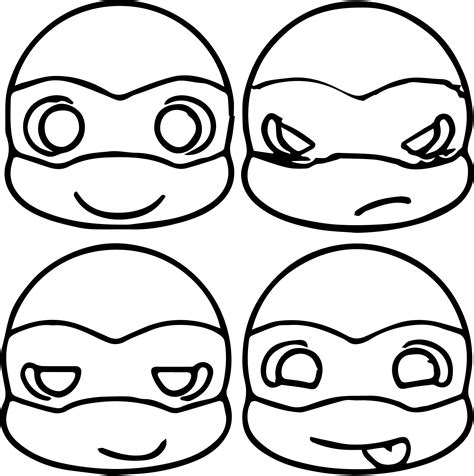 Ninja Turtle Face Drawing at GetDrawings | Free download