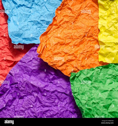 Colored Crumpled Paper Background