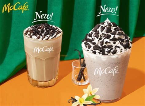 McDonald's New Winter Drink "Oreo Cookie Vanilla Frappe" and "Oreo ...