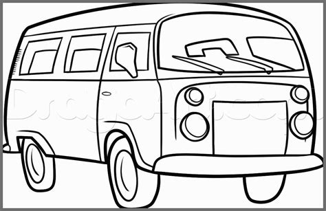 Hippie Van Drawing | Free download on ClipArtMag