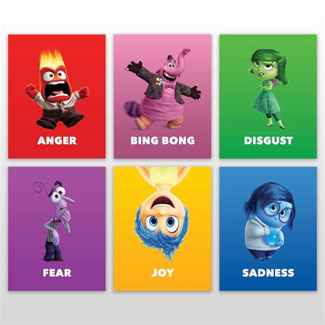 Inside Out Characters 11 X 14 Posters all 6 | Etsy