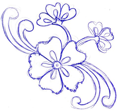 Flower Designs For Drawing at GetDrawings | Free download