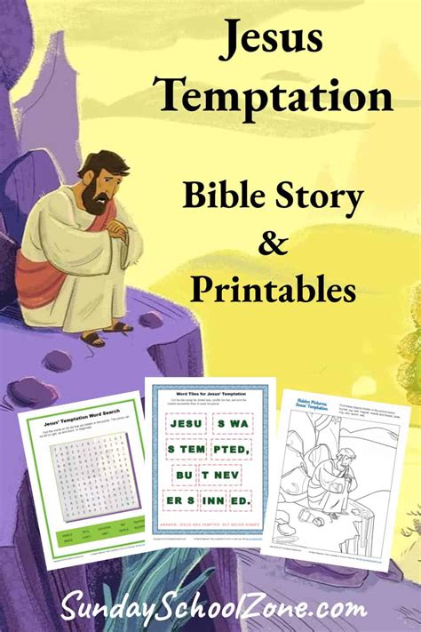 Jesus' Temptation Bible Activities