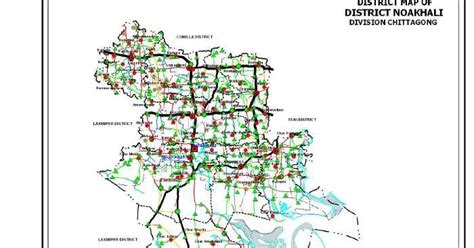 Maps of Bangladesh: Noakhali District