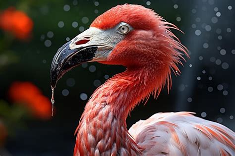 Premium AI Image | Flamingo_closeup