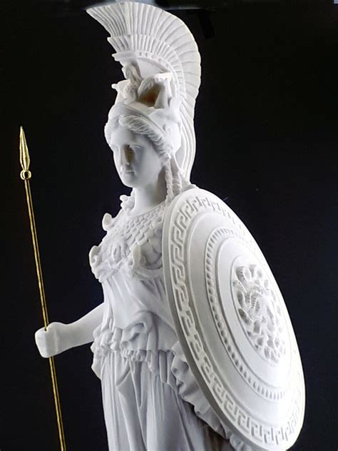 Athena Minerva Greek Roman Goddess Cast Marble Sculpture Statue 27.56 ...