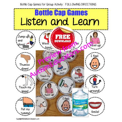 FREE Games for Autism - Following Directions In a Small Group