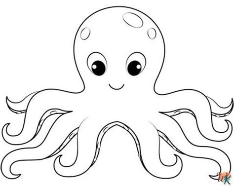 Dibujos para Colorear Pulpo, Dibujos Para Colorear WK in 2023 | Octopus, Drawing inspiration ...