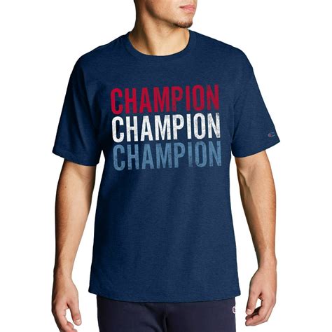 Champion - Champion Men's & Big Men's Patriotic 4th of July Red White & Blue Olympic Graphic T ...